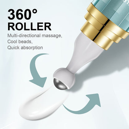 RollerbalCollagen Augencreme – alkoholfrei, lang anhaltende Feuchtigkeitsversorgung und Tiefenschutz,